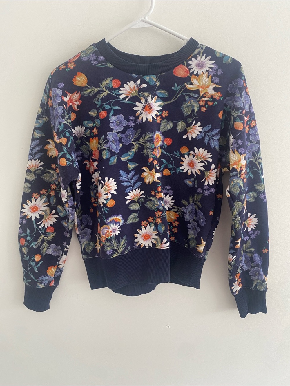 Footlocker LCKR Unisex Crew Floral Crop Sweatshirt Size SMALL